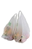 Bolsas Biodegradables y Compostables Tipo Camiseta EXTRA RESISTENTES, Certificadas y...