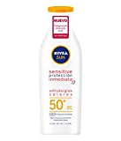NIVEA SUN Sensitive Protección Inmediata Antialergias Solares Leche Solar FP 50+ (1 x 200...