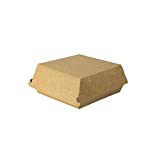 BIOZOYG Take Away Burger Box I 100 Cajas de Hamburguesas con Tapa abatible de cartón de...