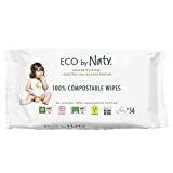 Eco by Naty Toallitas sin Fragancia para bebé, 672 unidades (12 paquetes de 56),...