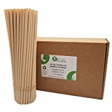 Koilda | Lote de 100 pajitas desechables de fibra de bambú | 23 cm de diámetro 0,6 cm |...