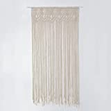 Cortina De Macramé Para Ventana De Puerta, Cortina De Puerta Con Cuentas Tapicería De...