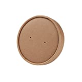 BIOZOYG Tapa desechable orgánica para Tazas 200ml, 300ml I Tapa desechable compostables...