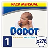 Dodot Pañales Bebé Sensitive Talla 1 (2-5 kg), 276 Pañales, Óptima Protección de la...