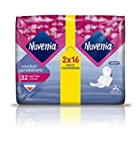 Nuvenia - Compresa fina normal con alas - Superficie suave y control de olores - Paquete...