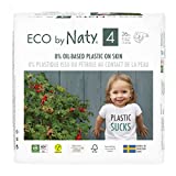 Eco by Naty Pañales, Talla/Tamaño 4, 26 unidades, 7-18 kg, Pañal ecológico Premium...