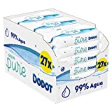Dodot - Toallitas Aqua Pure para Bebé, 99 % Agua, 1.296 Toallitas, 27 Paquetes (27 x 48)