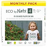 Eco by Naty Pañales, Talla/Tamaño 4,156 unidades, 7-18 kg, suministro para UN MES,...